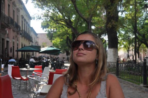 Pausa para descanço em praça de Morelia, no México